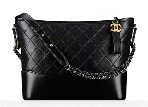 black chanel bag with white logo|chanel gabrielle bag black.